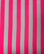 Pink & Grey Stripe Linen Fabric by the Metre - Whotex Fabrics London