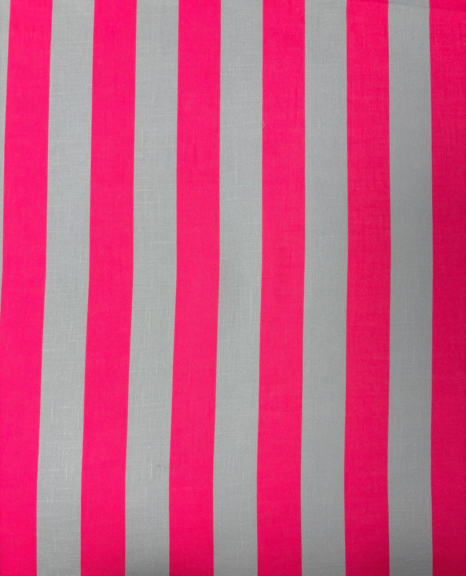 Pink & Grey Stripe Linen Fabric by the Metre - Whotex Fabrics London