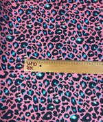 Pink Leopard Print Fabric – Bold Animal Pattern by Metre - Whotex Fabrics London