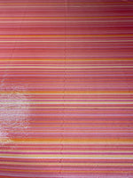 Pink Orange Striped Shimmer Sequin Fabric by the Metre - Whotex Fabrics London