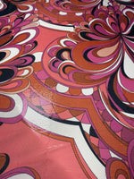 Pink Petal Sequin Fabric by the Metre - Whotex Fabrics London
