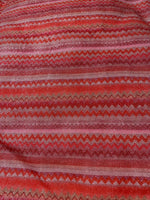 Pink Red Zigzag Pattern Knit Fabric, Lurex Fabric, 4 - Way Stretch - Whotex Online Fabric Store