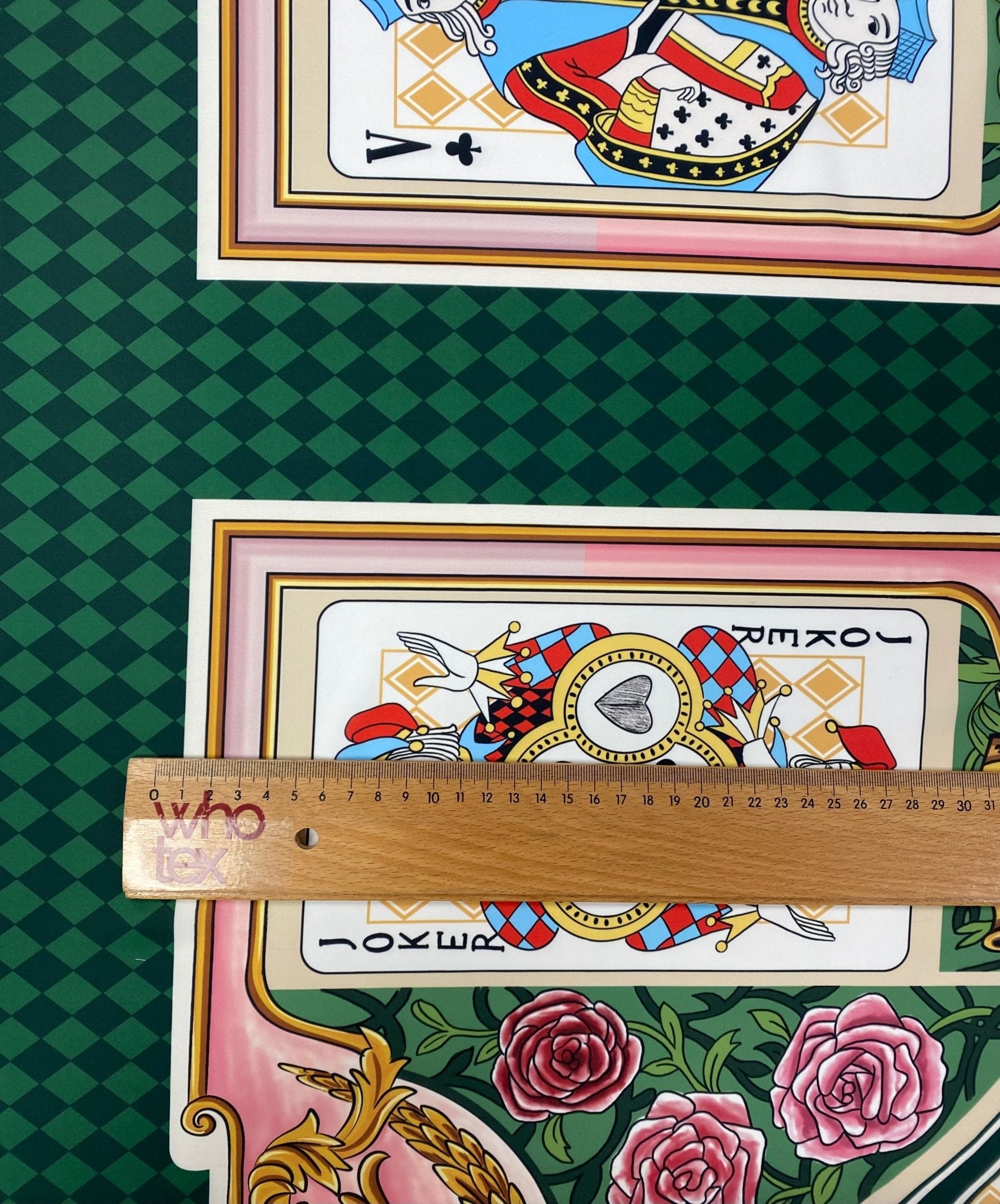 Playing Cards Fabric by Metre - Whotex Fabrics London