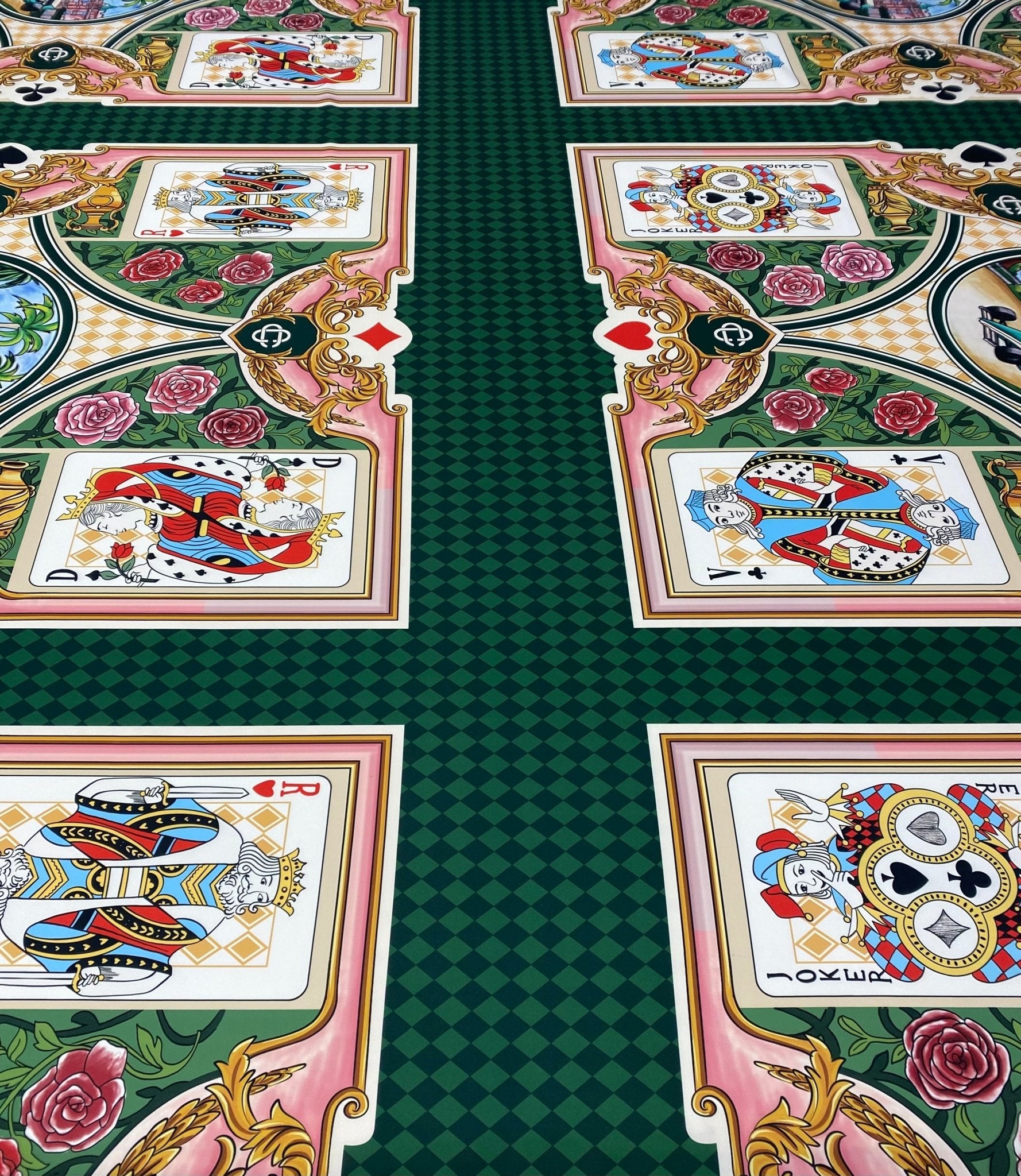 Playing Cards Fabric by Metre - Whotex Fabrics London