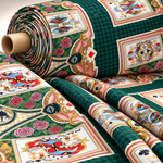 Playing Cards Fabric by Metre - Whotex Fabrics London