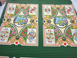 Playing Cards Pattern Fabric , Silky Crepe Fabric , 1 Panel Fabric 150*100cm // 1.64 * 1.09 yard - Whotex Online Fabric Store