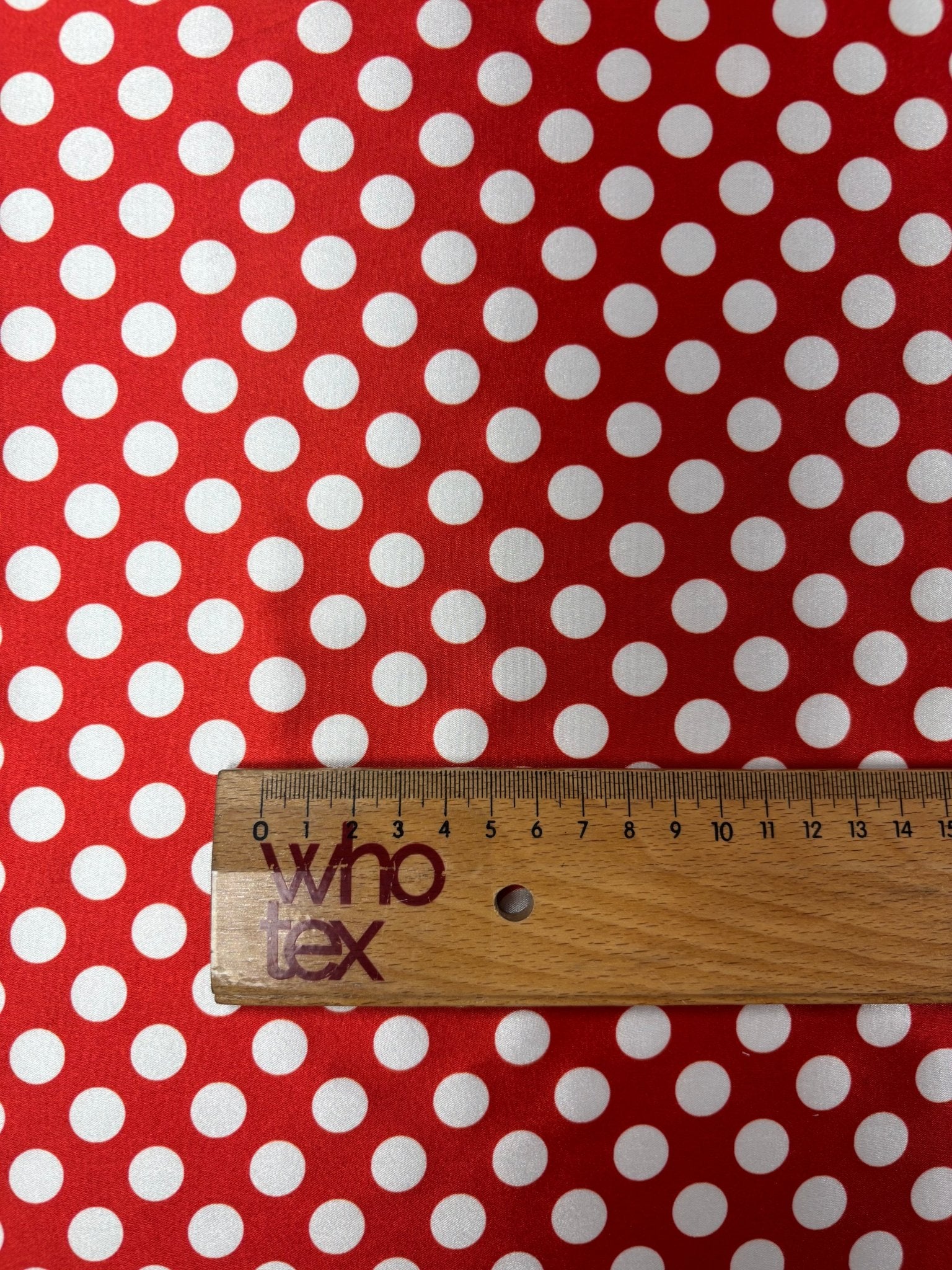 Polka Dot Lycra Satin Fabric by the Metre - Whotex Fabrics London