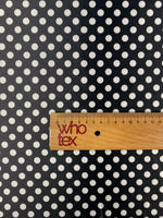 Polka Dot Lycra Satin Fabric by the Metre - Whotex Fabrics London