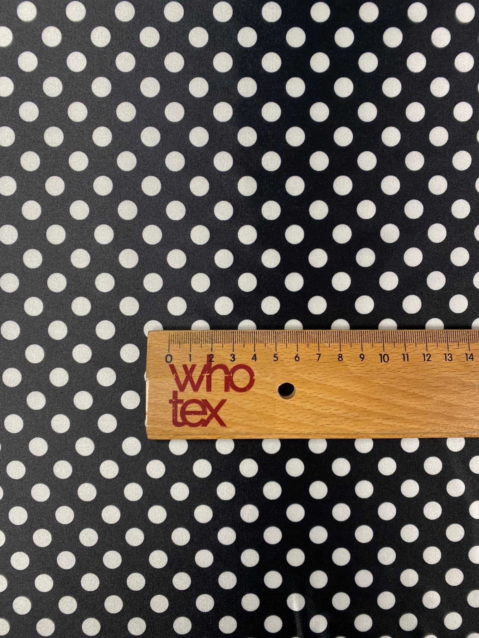 Polka Dot Lycra Satin Fabric by the Metre - Whotex Fabrics London