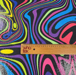 Psychedelic Sequin Fabric by the Metre - Whotex Fabrics London