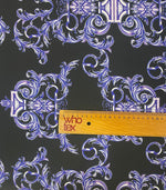 Purple Baroque Fabric by Metre - Whotex Fabrics London