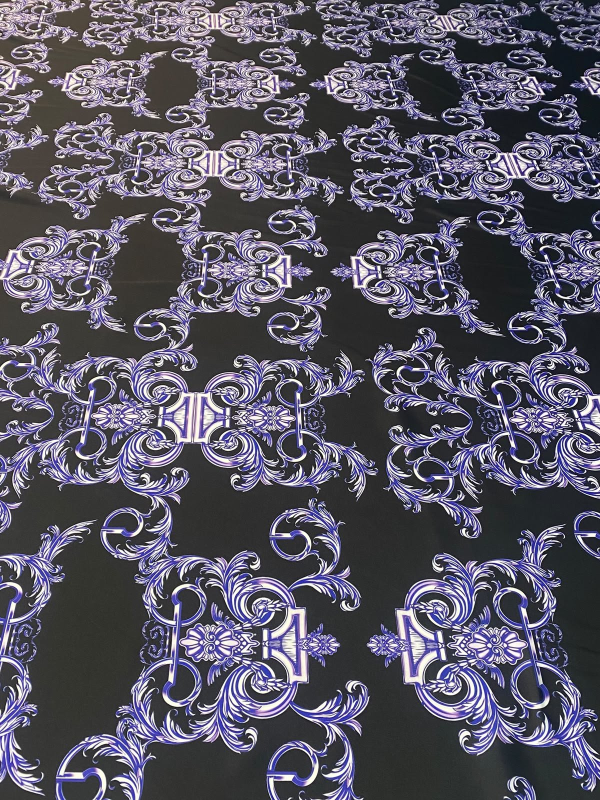 Purple Baroque Fabric by Metre - Whotex Fabrics London