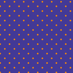 Purple with Orange Polka Dot Satin Fabric by the Metre - Whotex Fabrics London