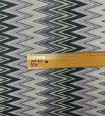 Purple Zigzag Knit Lurex Fabric by the Metre - Whotex Fabrics London