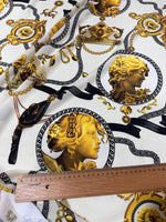 Queen Pattern Crepe , Rome Pattern Fabric - Whotex Online Fabric Store