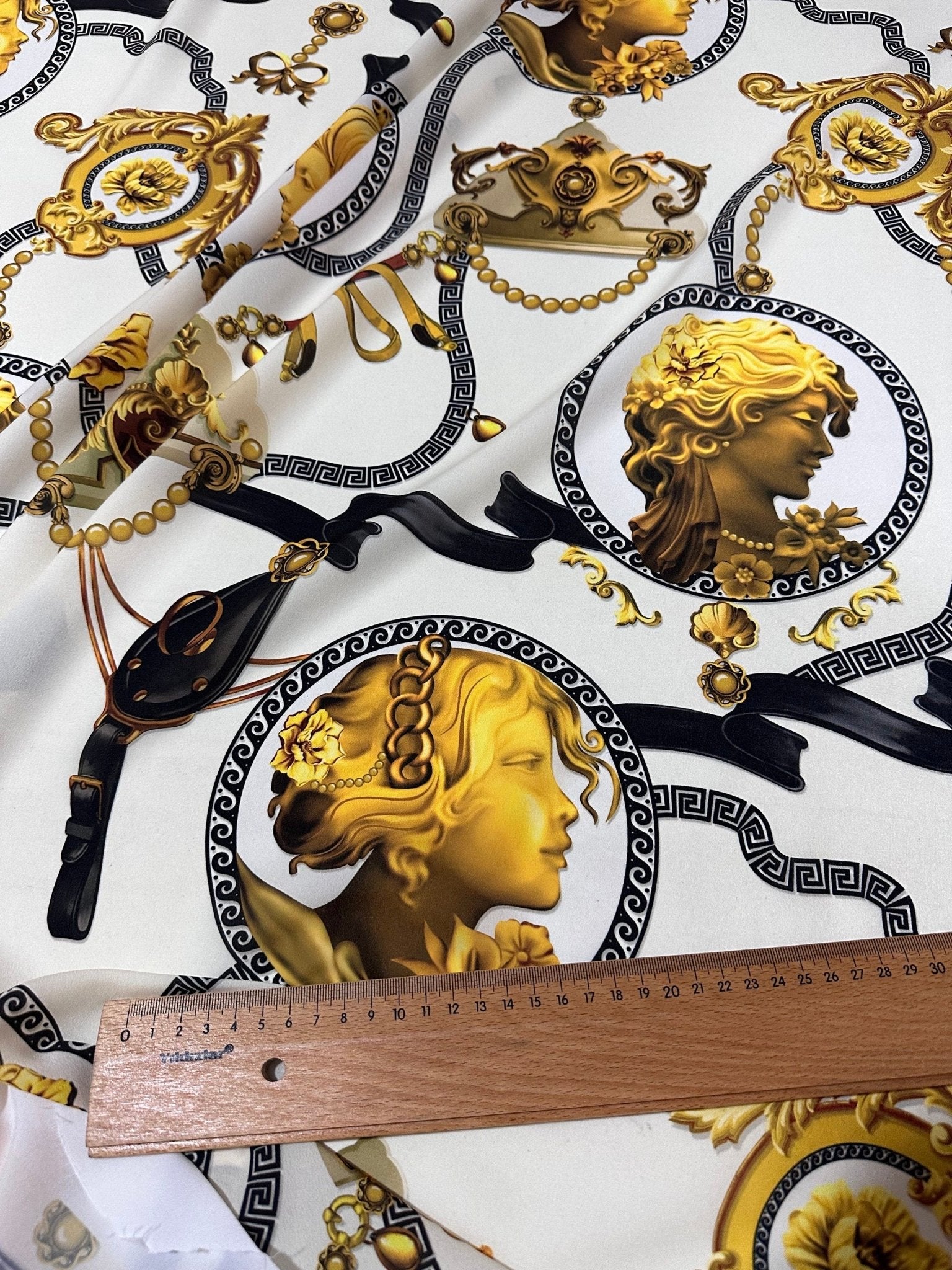 Queen Pattern Crepe , Rome Pattern Fabric - Whotex Online Fabric Store