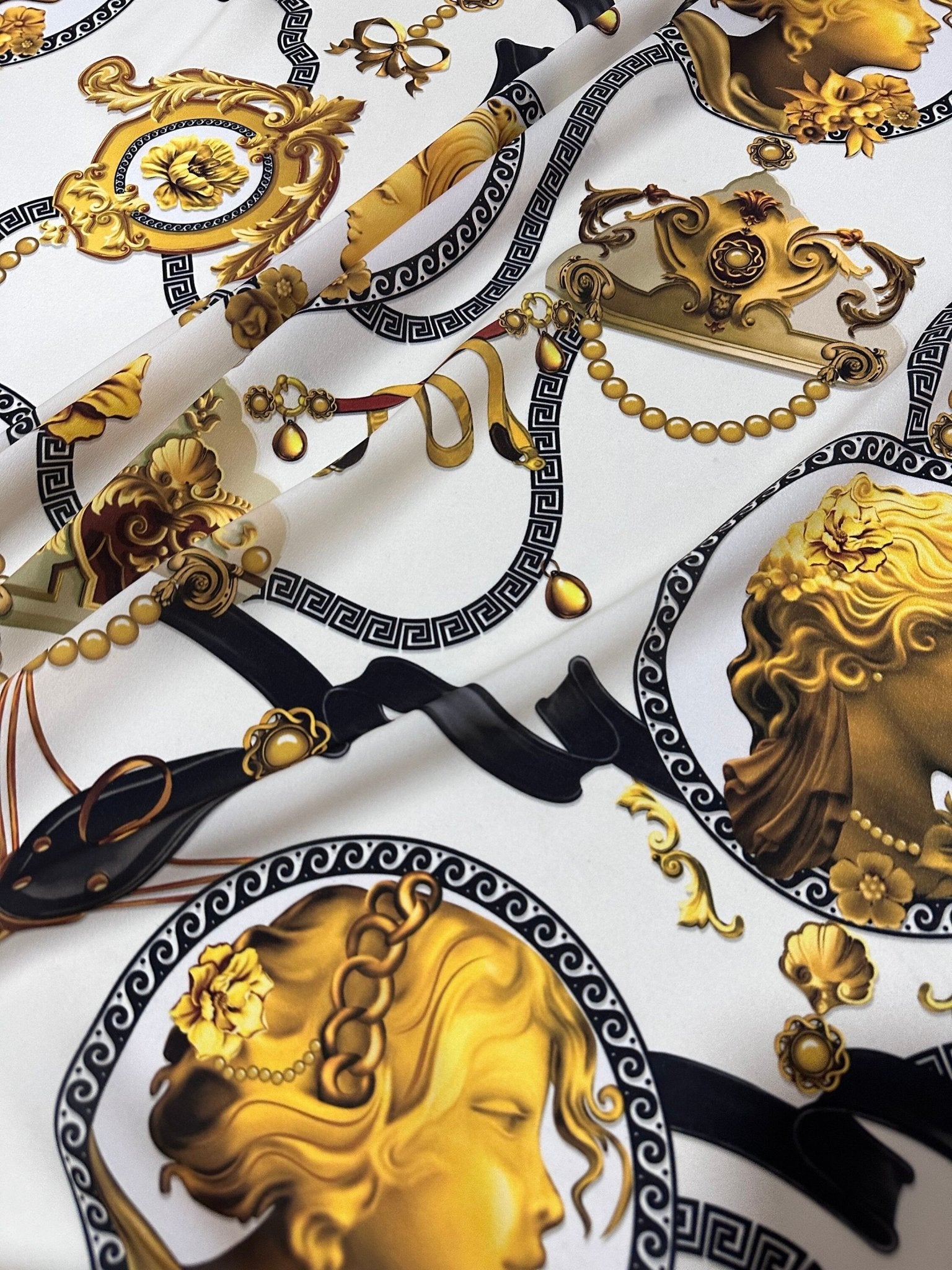 Queen Pattern Crepe , Rome Pattern Fabric - Whotex Online Fabric Store
