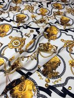 Queen Pattern Crepe , Rome Pattern Fabric - Whotex Online Fabric Store