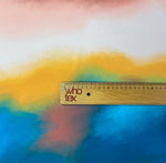 Rainbow Multicolor Satin Fabric by the Metre - Whotex Fabrics London