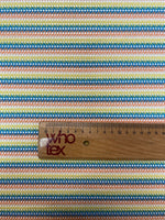 Rainbow Stripe Zigzag Mesh Fabric by the Metre - Whotex Fabrics London