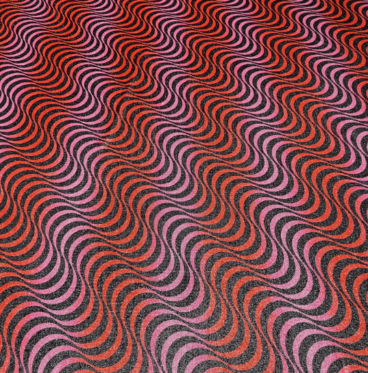 Red and Purple Wave Lurex Fabric with Metallic Shine - Whotex Fabrics London