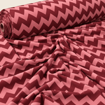 Red Chevron Fabric by the Metre - Whotex Fabrics London