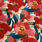Red Floral Fabric – Available in Satin, Crepe, Spandex & Chiffon | By Metre - Whotex Online Fabric Store
