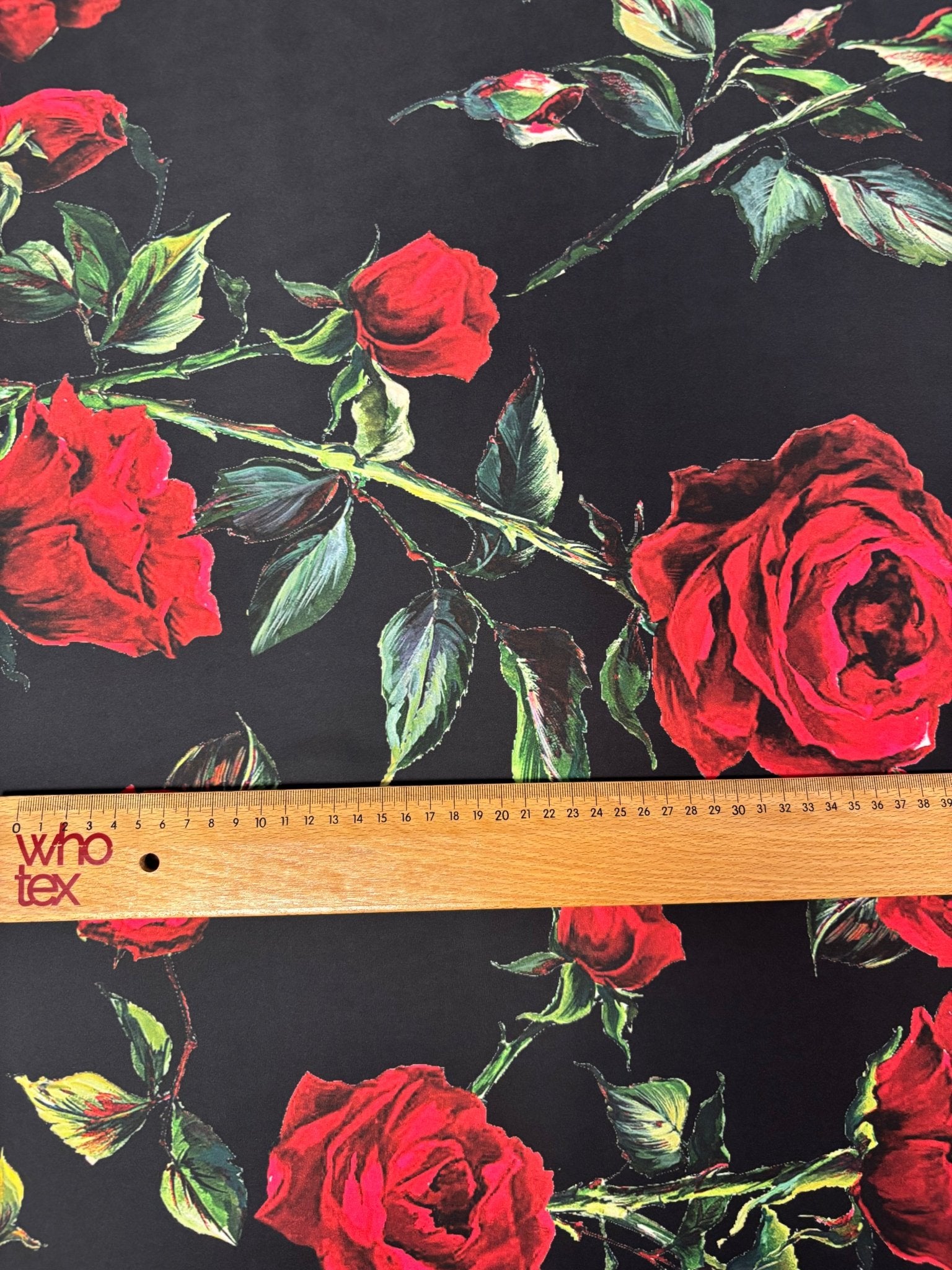 Red Rose Print Chiffon Satin Fabric by the Metre – Elegant Dressmaking - Whotex Online Fabric Store