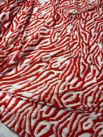 Red Tiger Pattern Fabric, Red White Striped Fabric - Whotex Online Fabric Store