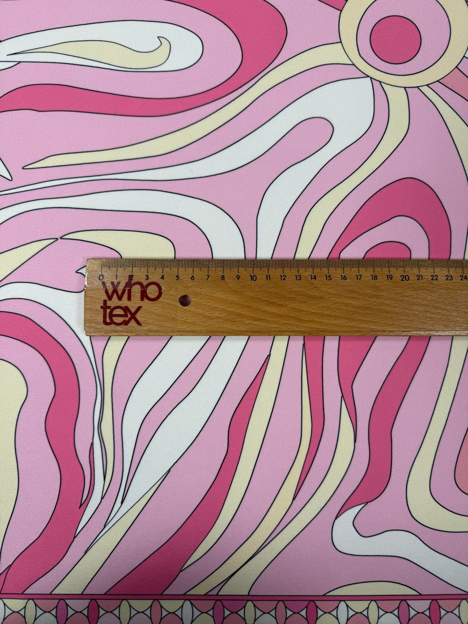Retro Abstract Lycra Stretch Fabric by the Metre - Whotex Fabrics London