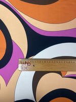 Retro Satin Fabric by the Metre - Whotex Fabrics London