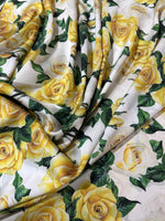 Rose Pattern Fabric, yellow Floral Fabric - Whotex Online Fabric Store