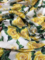Rose Pattern Fabric, yellow Floral Fabric - Whotex Online Fabric Store