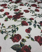 Rose Shimmer Lurex Fabric by the Metre - Whotex Fabrics London