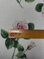 Rose Vine Lurex Fabric by the Metre - Whotex Fabrics London