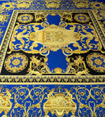Royal Blue Baroque Fabric by Metre - Whotex Fabrics London