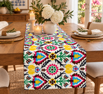 Santa Maria Outdoor Printed Table Runner - Whotex Fabrics London
