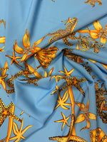 Sea Shell Pattern Fabric by the Metre - Whotex Fabrics London