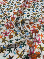 Sea Shell Pattern Sequin Fabric - Whotex Online Fabric Store