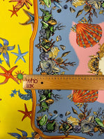 Sea Shells Starfish Fabric by Metre - Whotex Fabrics London