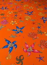 Seashell Print Spandex Fabric by the Metre - Whotex Fabrics London