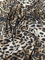Shimmer Leopard Lurex Fabric by the Metre - Whotex Fabrics London