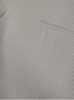 Shimmer Ottoman in Soft Gold Striped Stretch Fabric - Whotex Fabrics London