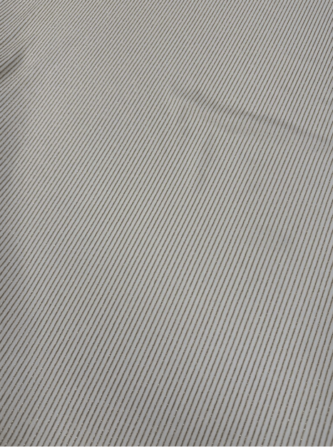 Shimmer Ottoman in Soft Gold Striped Stretch Fabric - Whotex Fabrics London