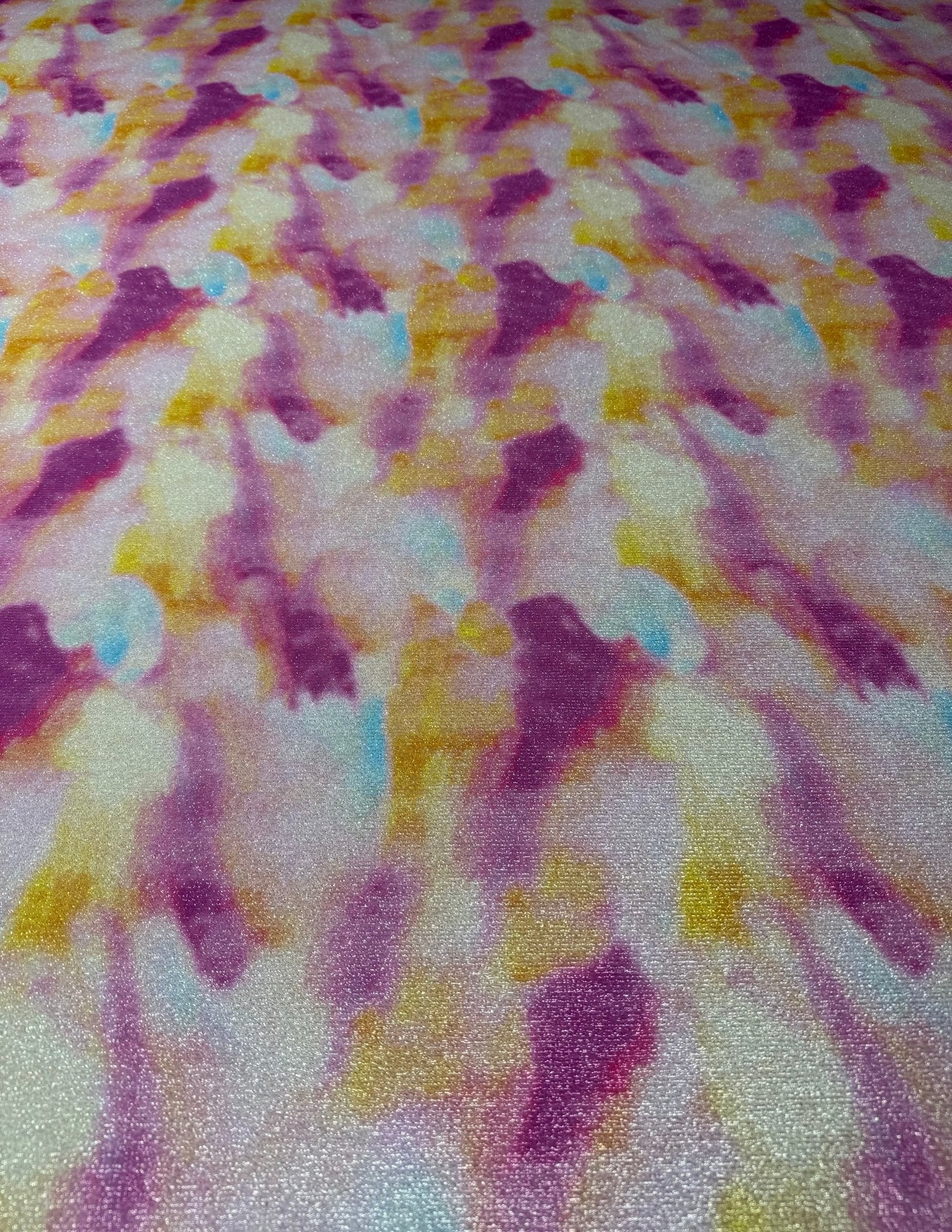 Shimmer Tie Dye Ottoman Fabric - Soft 4 - Way Stretch for Stylish Decor - Whotex Fabrics London