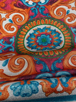 Sicilian Caretto Pattern Fabric by Metre - Whotex Fabrics London