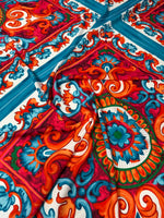 Sicilian Caretto Pattern Fabric by Metre - Whotex Fabrics London