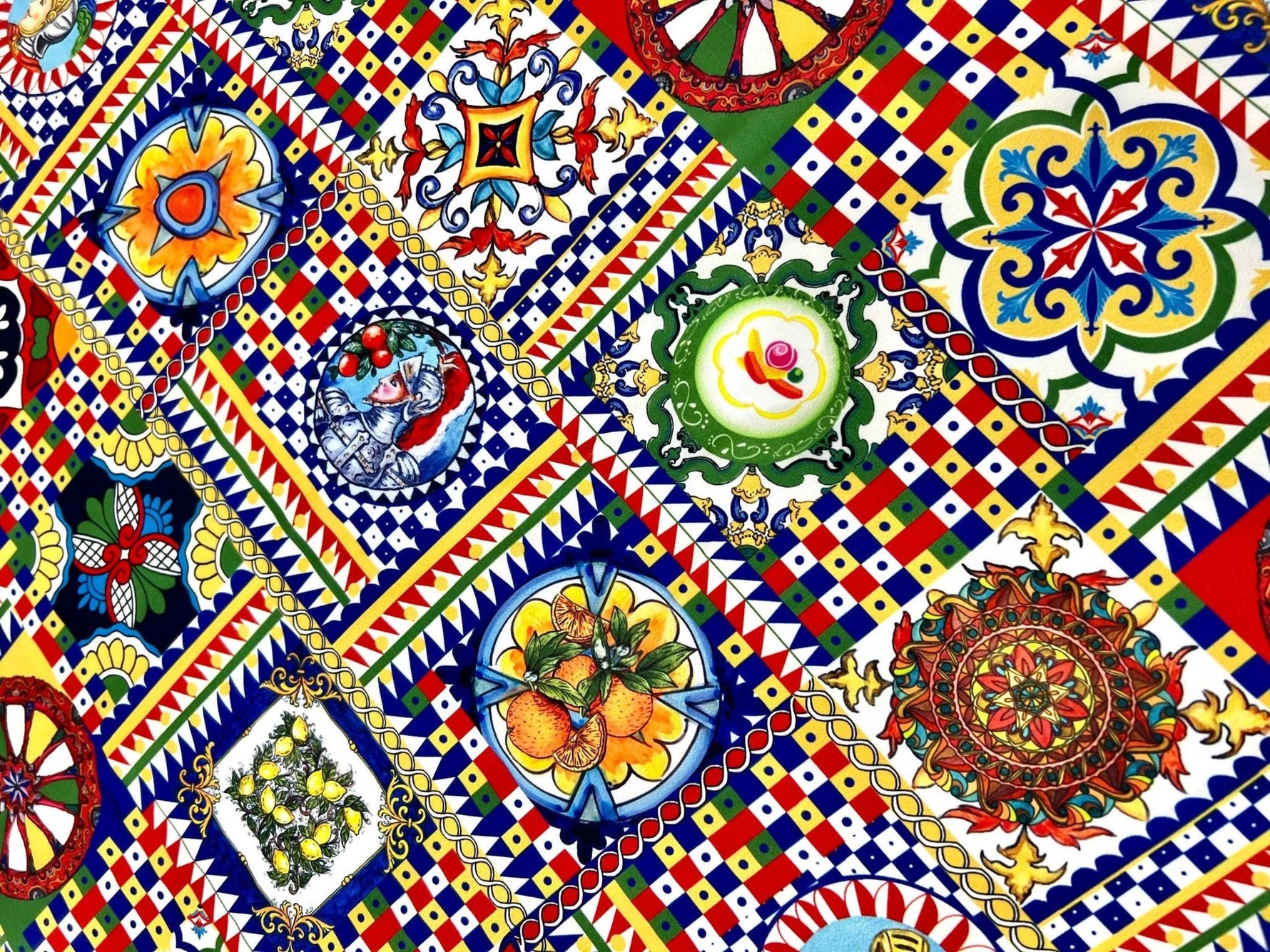 Sicilian Pattern Fabric, Italian Pattern Fabric - Whotex Online Fabric Store