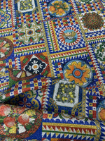 Sicilian Pattern Italian Fabric by Metre - Whotex Fabrics London
