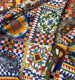 Sicilian Pattern Italian Fabric by Metre - Whotex Fabrics London